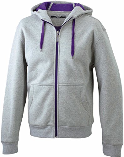 JN354-1 Ladies´ Doubleface Jacke Sweatjacke Kapuze Sweatshirt S,grey...