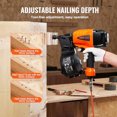 VEVOR CN65 Pneumatic Siding Nailer