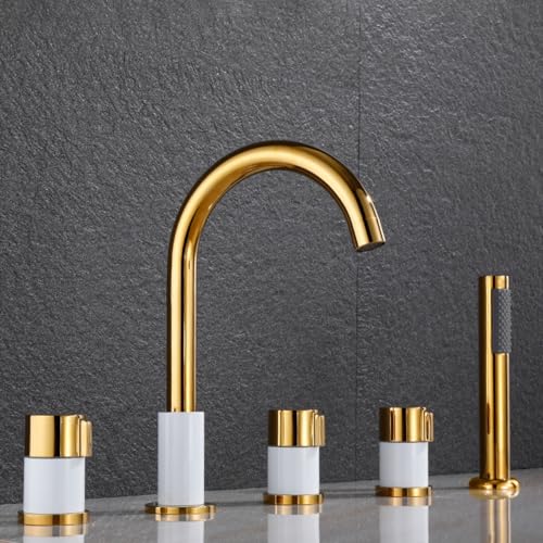 Mitigeur de baignoire-douche ergonomique double levier pour régler facilement la température