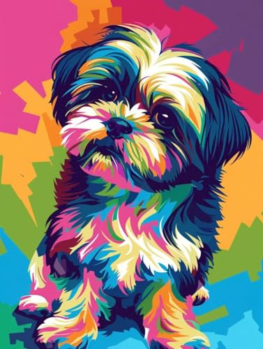 Peinture diamant chien pour sublimer votre décoration murale