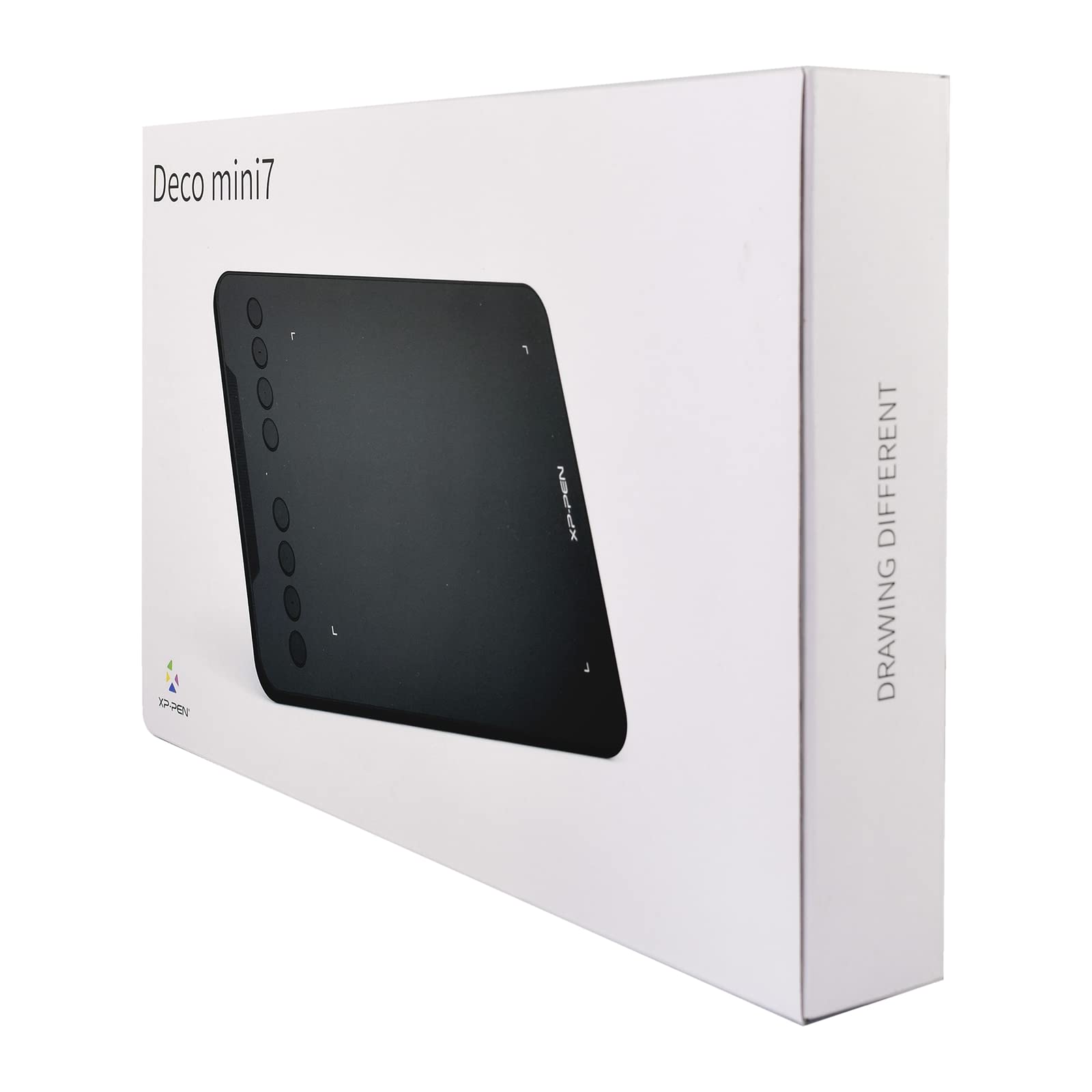 XPPen Deco Mini7 V2 Tavoletta Grafica con penna senza batteria 16384 livelli, per disegno, OSU Play, Compatibile con Windows/MAC OS/Android 10.0/Chrome OS