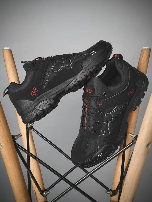 Image of CLD Trekking Shoes for Man Outdoor Hiking Shoes for Man high Neck Shoe for Men Anti Skid Trekking Boots Water Repellent Tracking Shoe for Men Breathable Hiking Boots