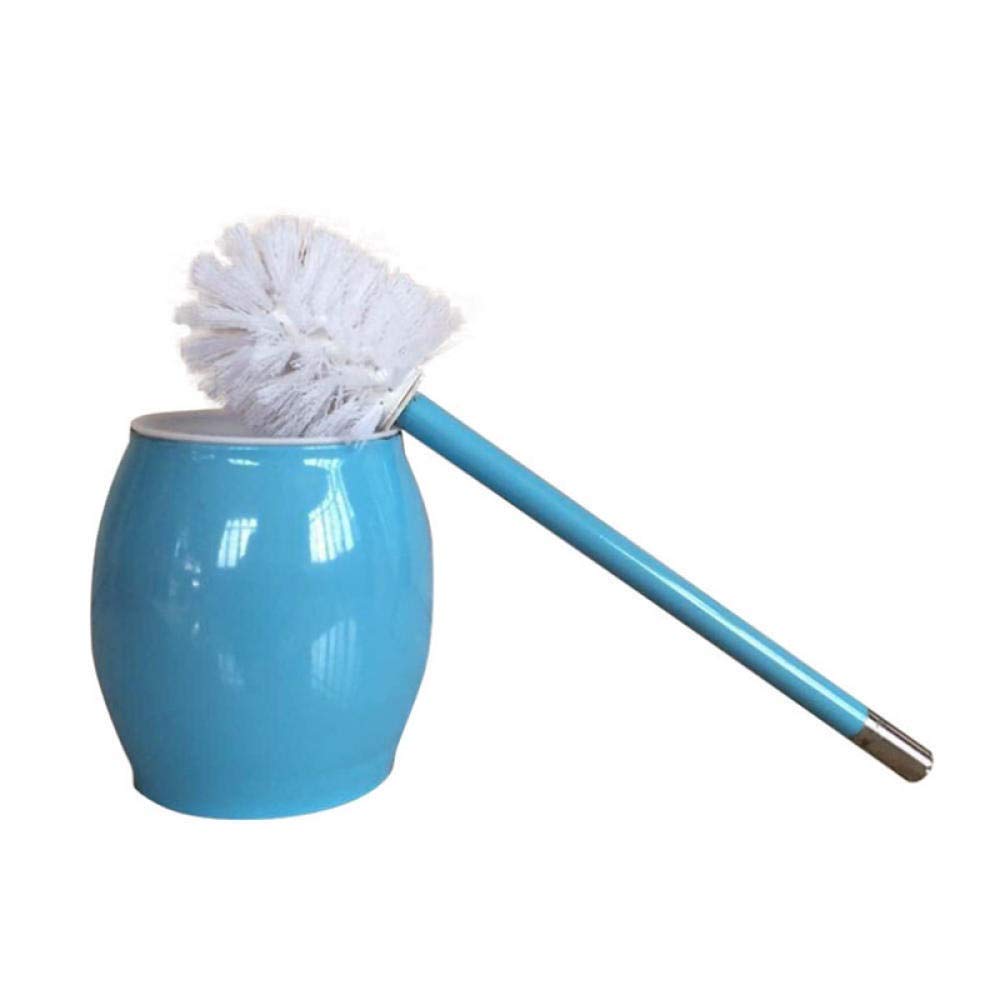 Zestaw szczotek toaletowych uchwyt ze stali nierdzewnej akcesoria łazienkowe kolorowa szczotka do WC szczotka do czyszczenia toalety stojak łatwe czyszczenie nowoczesny design niebieska opcja