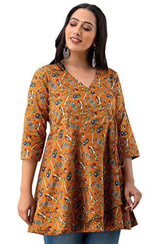 Image of feranoid Women Cotton Angrakha Kurti