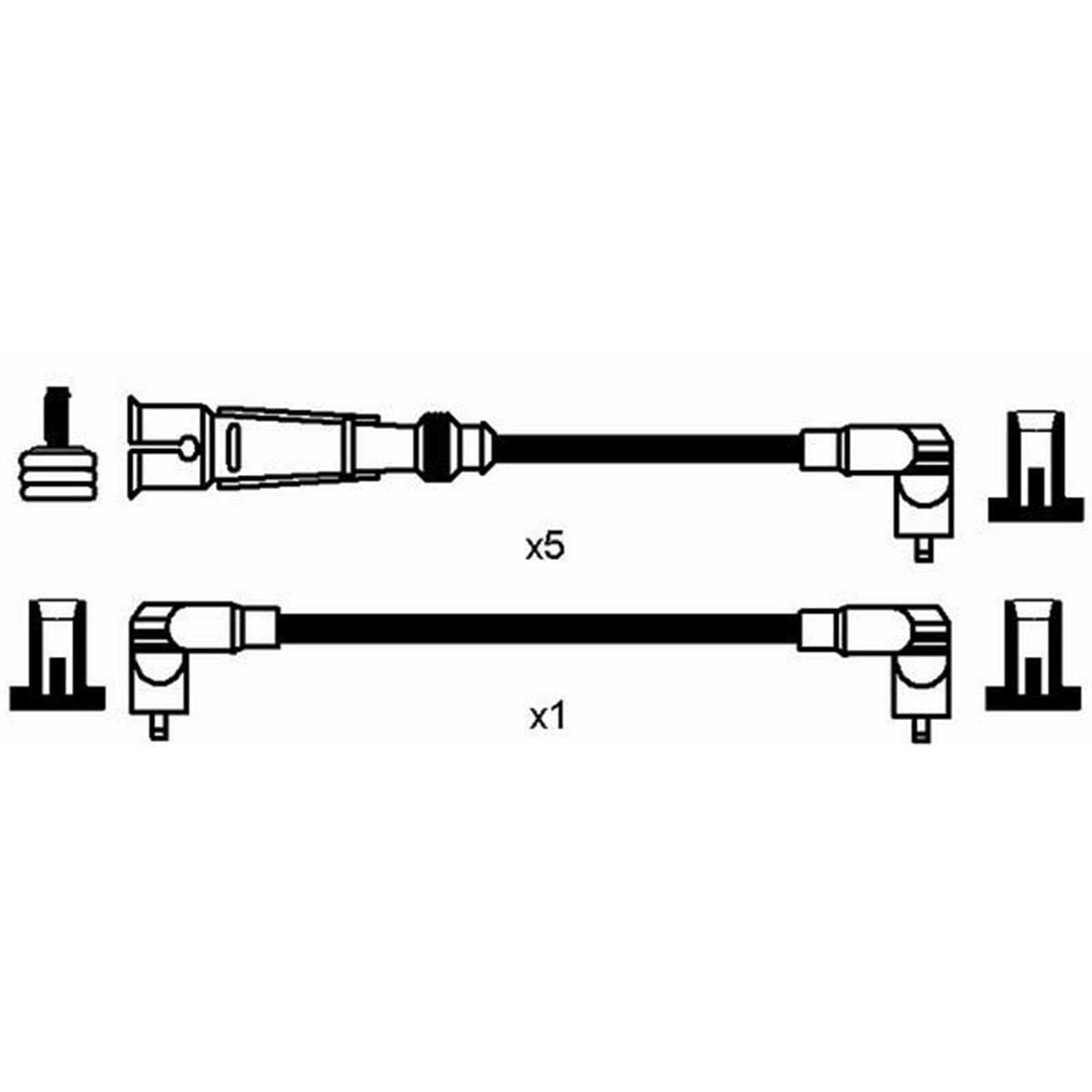 NGK 0516 Zündleitungssatz Zündkabelsatz Kompatibel mit AUDI 80 Limousine 8C2, B4 437998031B RC-AD216