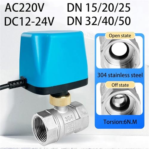 Actionneur de vanne à bille DC12V-24V avec 2 commandes pour contrôle précis DN25 - 3
