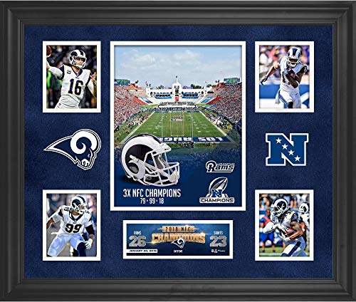 Los Angeles Rams 2018 NFC Champions Framed 20" x 24" Collage - NFL Team Plaques and Collages Los Angeles Rams 2018 NFC Champions Framed 20" x 24" Collage - NFL Team Plaques and Collages