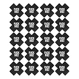 CHICTRY 1/5/10 Paar Damen Einweg Nippelabdeckung Satin Brustwarzenabdeckung unsichtbare Nipple Cover Kreuz Selbstklebend Brust Aufkleber unter BH Schwarz E One Size