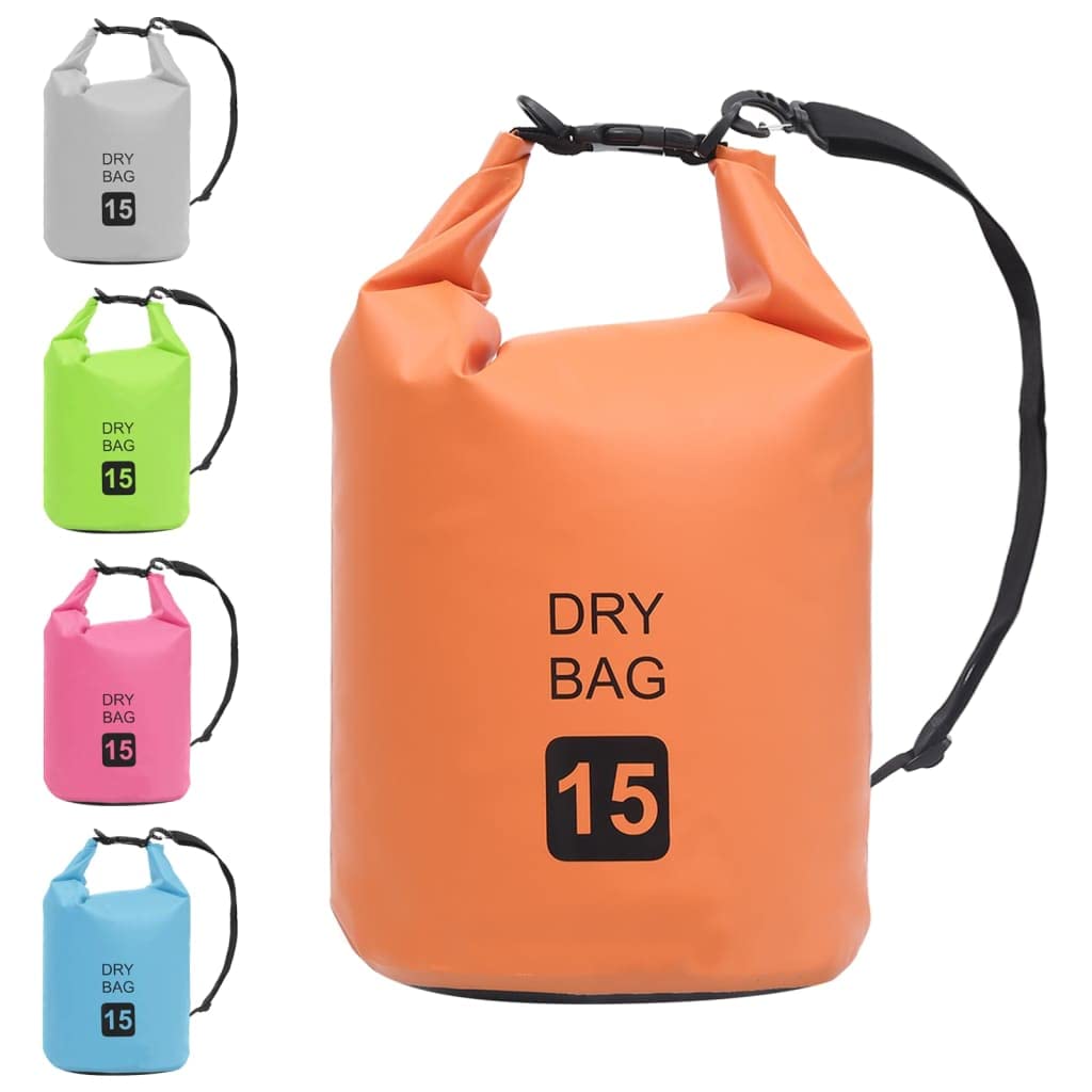 Trockensack mit Reißverschluss Grün L PVC x für Kajak Kanu SUP Boot Wassersport Outdoor Freizeit Sommer Urlaub am Strand und Fluss
