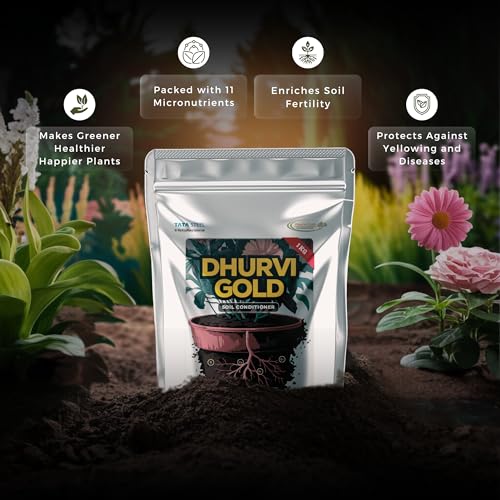 Dhurvi Gold by Tata Steel - Enriched Micronutrient Mix for Live Plants, Indoor and Outdoor Garden - 1 KG - Image 6