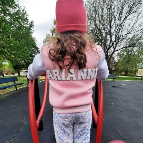 Personalized Girls Varsity Jacket Boys Toddles Kids Custom Name Patch Baseball Jackets for Back To School Birthday Christmas4