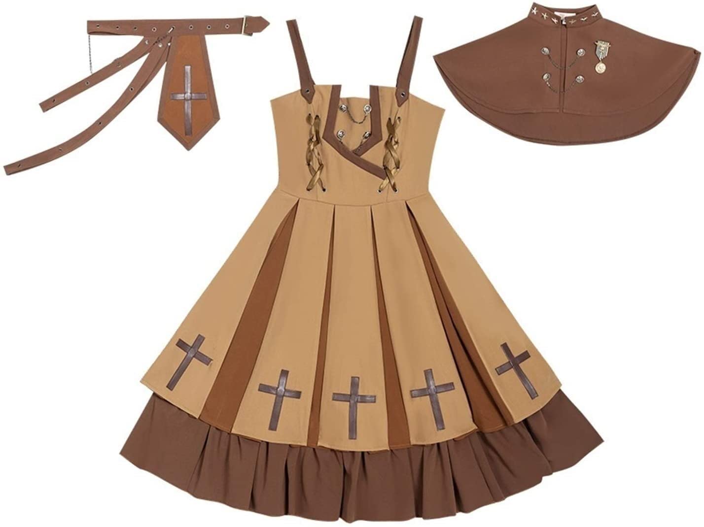 Robe de princesse gothique Lolita marron pour exprimer votre douceur Kawaii