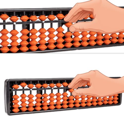 Image of BKDT Marketing Educational Abacus 17 Rods for Kids Early Math Skills for Kids to Learn to Count, Add & Subtract with Beads - Mathematics Tool kit -Abacus Toys- Festival Gifts,Diwali Gift