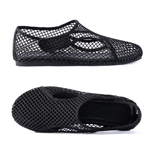 N.N.G Mesh Slip-On Loafers, Breathable Lightweight Summer Flat Sandals2