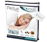 Perlux Standard Size Hypoallergenic Tencel 100% Waterproof Pillow Encasement - Vinyl, PVC, Phthalate and Pesticide Free - Includes Set of Two