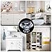HOMEIDEAS 10PCS 30MM Crystal Drawer Knobs Glass Cabinet Knobs Diamond Shaped Drawer Pulls Handle for Home, Cabinet, Cupboard and Dresser, 3 Size Screws