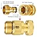 Zinger Garden Hose Quick Connect, Easy Connect Garden Hose Quick Connector,4 Set 3/4