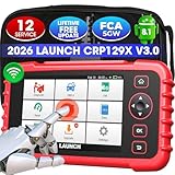LAUNCH CRP129X V3.0 OBD2 Scanner, ABS SRS Transmission Engine Diagnostic Tool with 12 Service Functions, Lifetime Update, Auto VIN, Battery Test