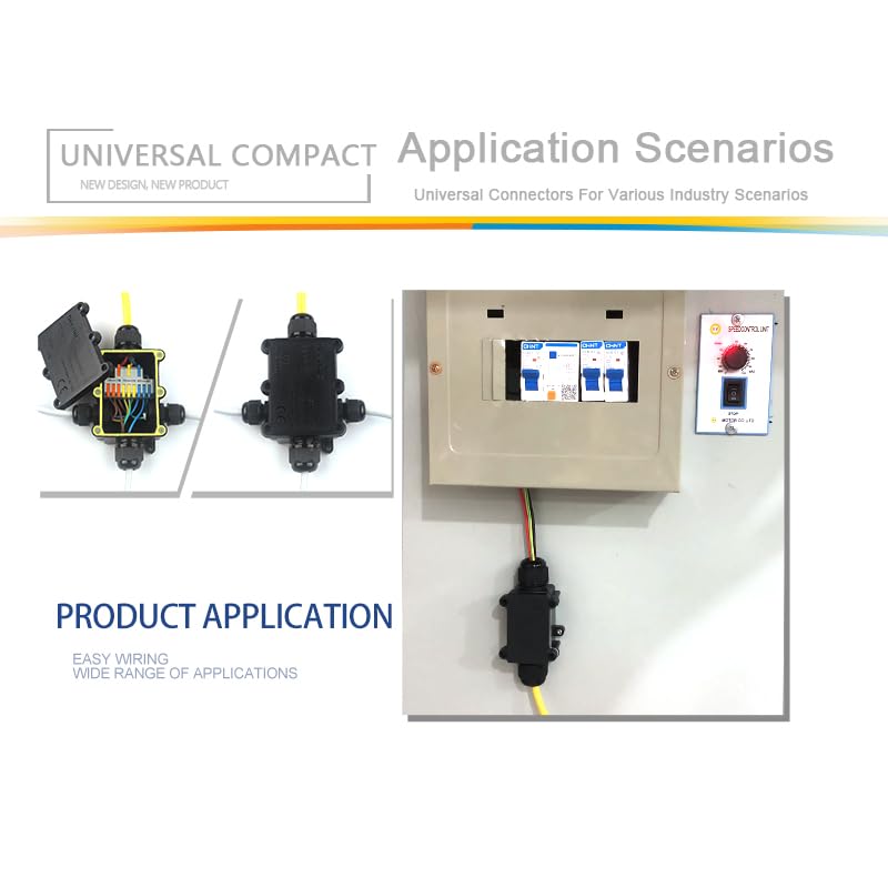 Terminale di connessione rapida, connettori for cavi compatti, connettori for cavi compatti rapidi con giunzione a molla Morsettiera for cablaggio push-in Connessione cavo elettrico domestico(D1 4o,10