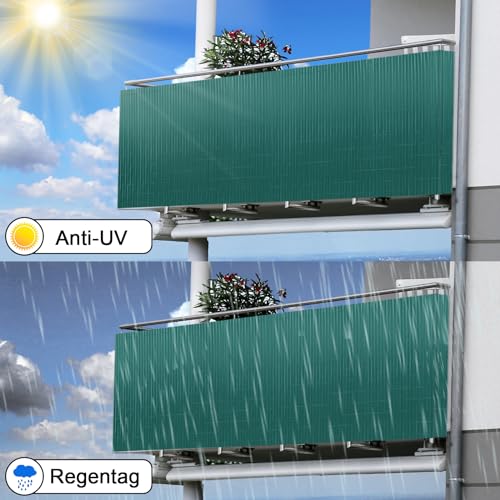 Attaches de câble en PVC double enfoncement pour préserver l'intimité du balcon