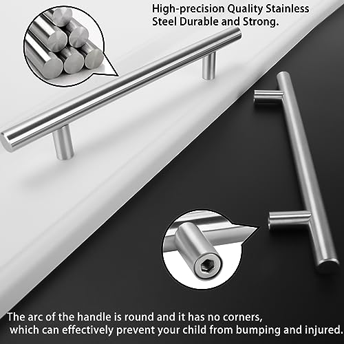 LONTAN 2 Stück Griffe für Küchenschränke 128mm Lochabstand - Edelstahl Küchengriffe, Schubladengriffe, Schrankgriffe, Möbelgriffe, Türgriffe für Küche und Möbel