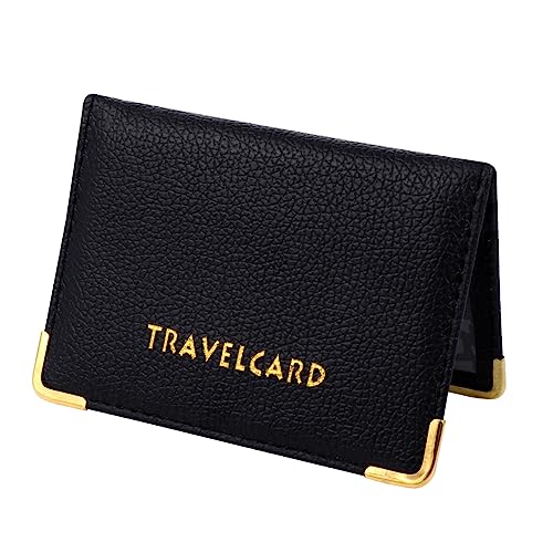 ARTIBETTER Convenient Pu Leather Cards Pack Holder Id Protective Cover Bank Bag for Credit Debit Cards Blocking