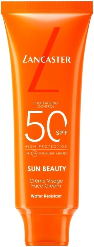 – Lancaster Sun Beauty Face Cream SPF50 50ml, Photoaging Control, Broad Spectrum Sun Protection, High Protection With Full Light Technology, Water and Sweat Resistant, Clean Formula