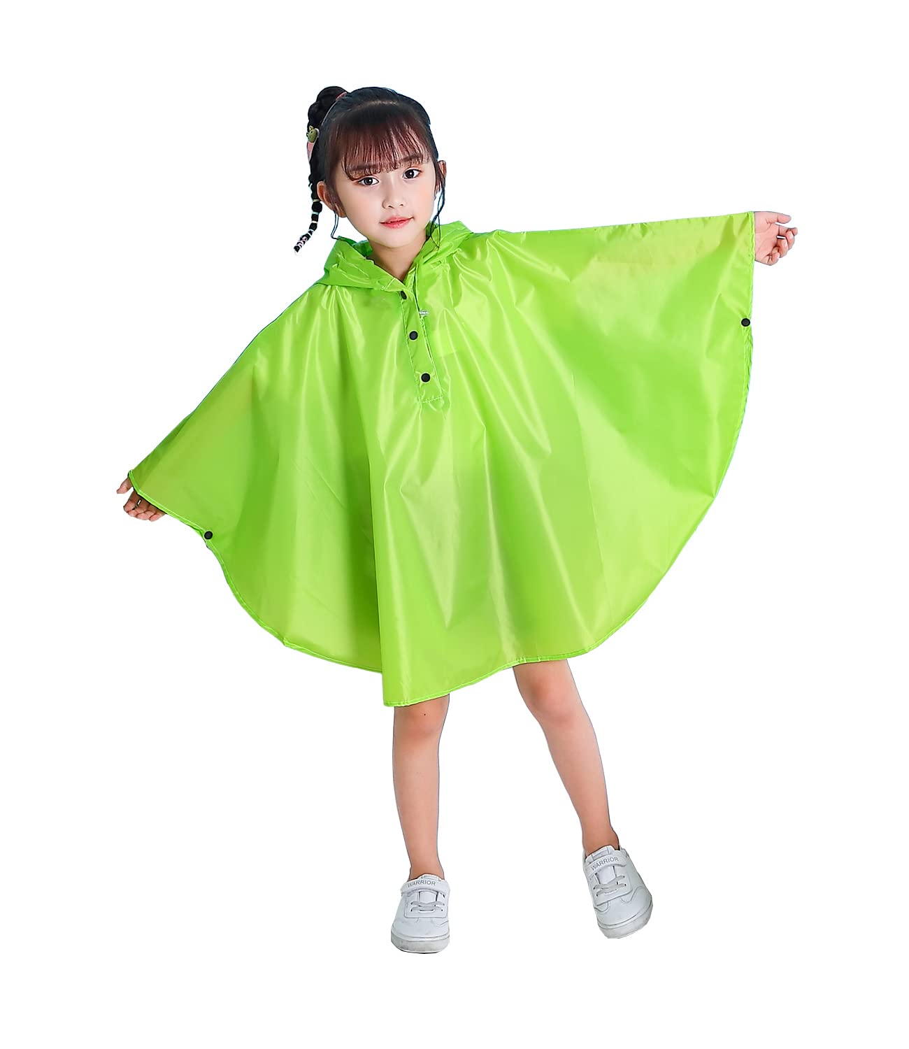Freesmily Kids Cute Raincoat Waterproof Rain Poncho Jacket Coat for Girls Boys