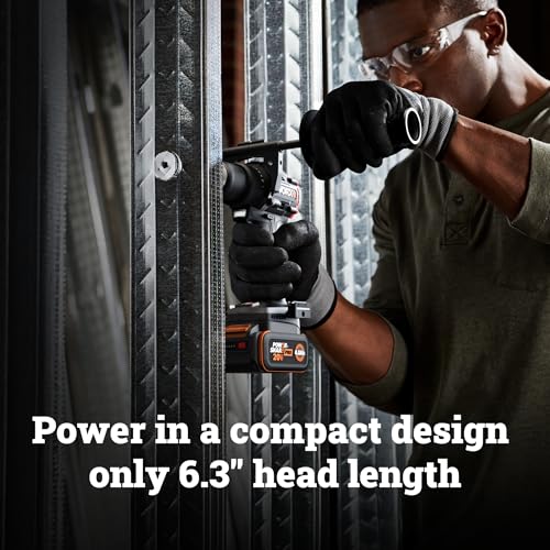 WORX Cordless Drill Driver, 20V 930 in·lbs Brushless Power Drill Driver, Powerful and Faster Drilling and Driving, Compact 6.3" length, 20V 4.0 Ah Battery and Charger Included, PowerShare thumbnail 5