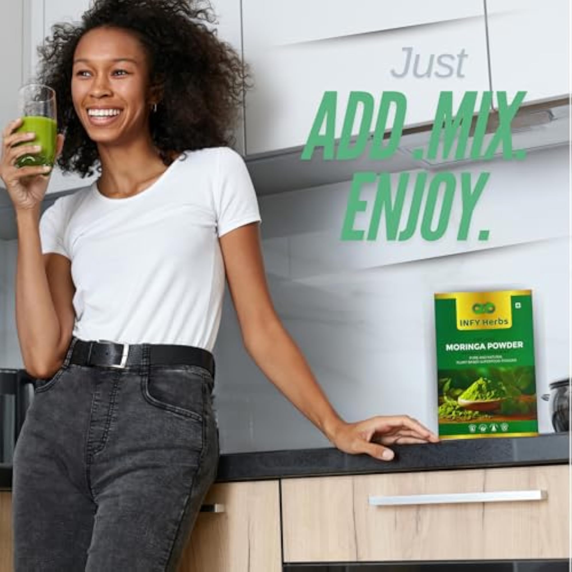 INFY Herbs 100% Organic Moringa Powder 150 Gm