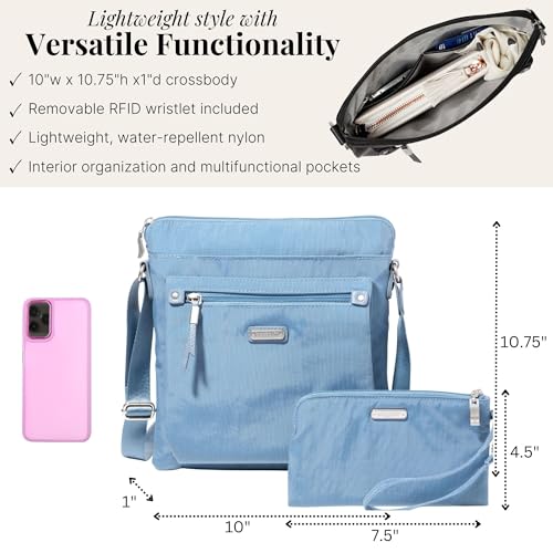 Image of Baggallini womens Go Bagg With Rfid Phone Wristlet