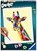Produktbild Ravensburger CreArt 28993 - Funky Giraffe - Malen nach Zahlen Erwachsene, DIY Malset mit Pinsel und Acrylfarben, Geschenk für Frauen und Männer, Malen für Erwachsene