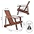 JONATHAN Y PAT1001C Irving Outdoor Patio Modern Acacia Wood Adirondack Chair for Garden, Lawn, Backyard, Pool, Deck, Beach, Firepit, Dark Brown