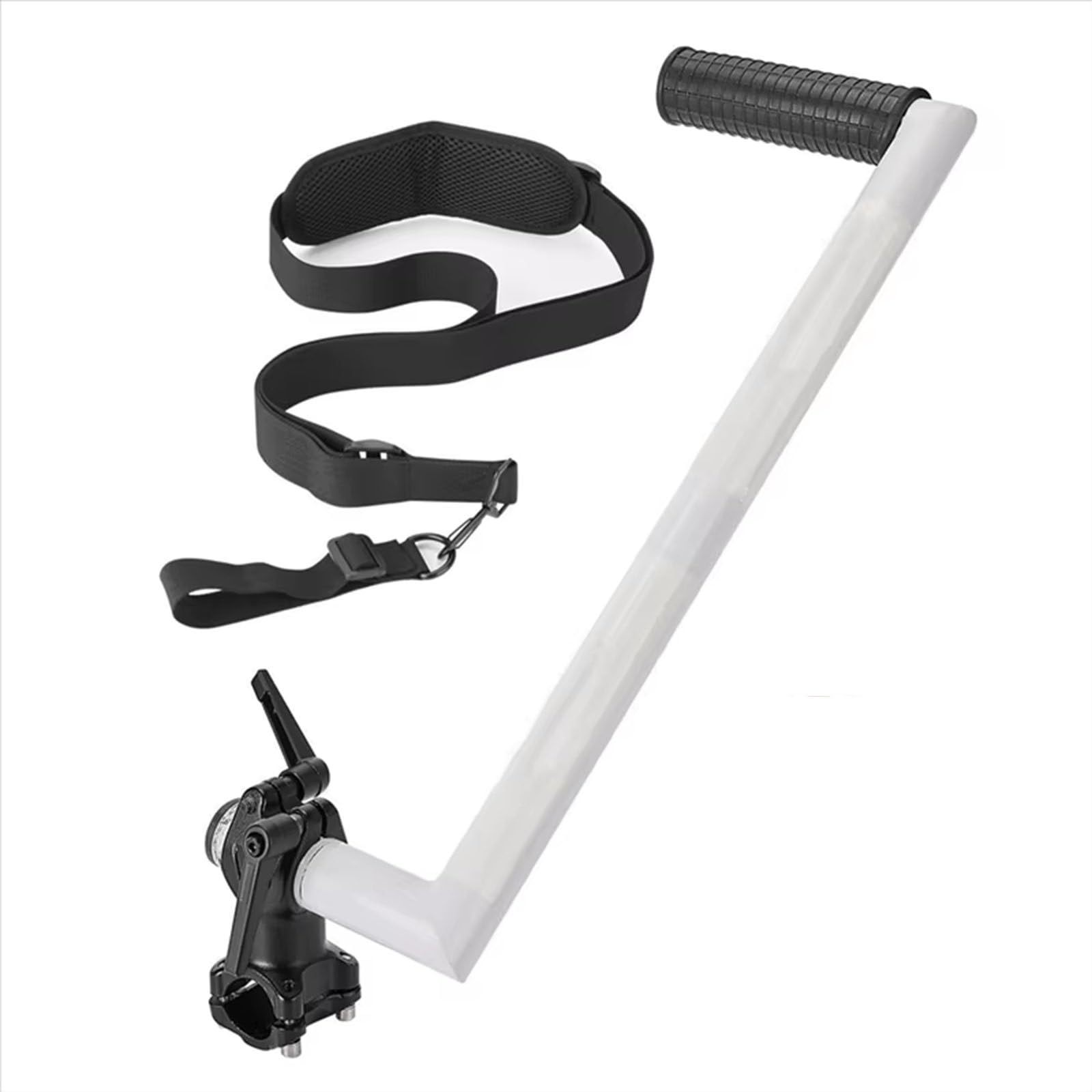Mango Mejorado para Desbrozadora, Mango para Desbrozadora De Hilo, con ArnéS para El Hombro, EmpuñAdura ErgonóMica para La Espalda, ExtensióN del Mango para Desbrozadora