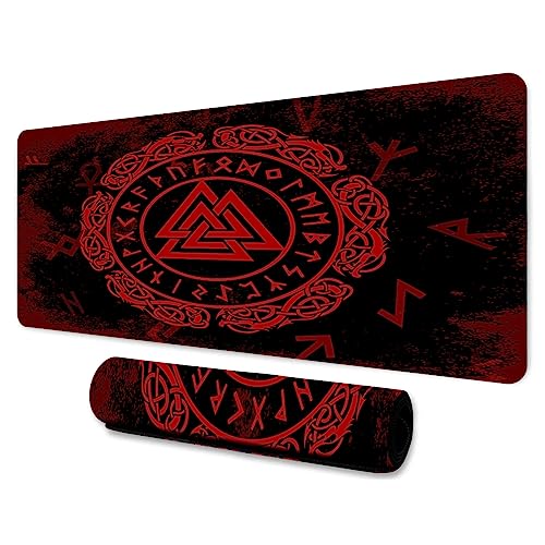 Tapis de souris Viking grand format imprimé graphique Odin