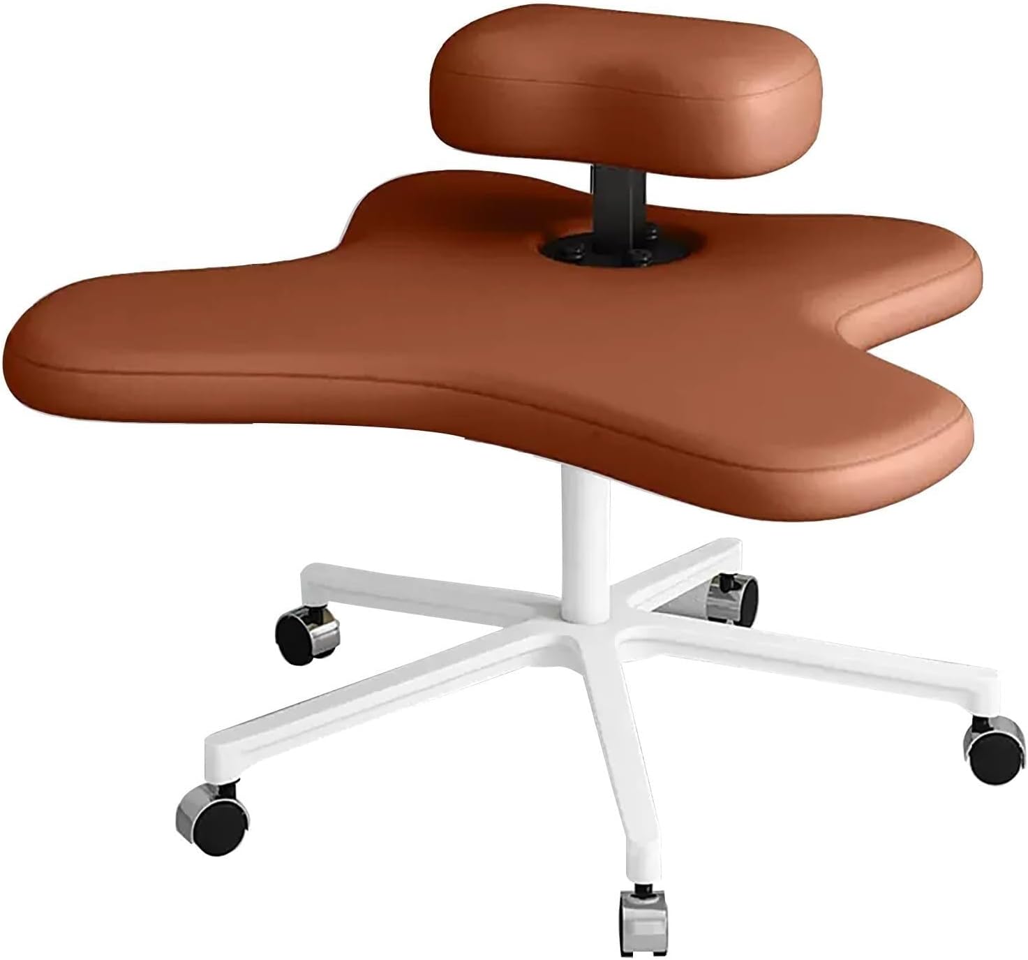 Ergonomic Cross-Legged Kneeling Chair for Meditation & Office, Adjustable Posture Stool with Wheels