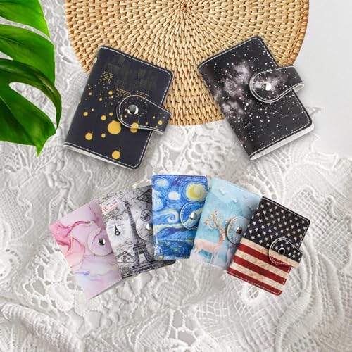 Image of 2 Pcs Credit Card Holder and Credit Card Wallet，Sd Card Holder Each Has 26 Card Slots for Organizers, 2023 New Credit Card Holders for Men and Women, Astral, Contracted