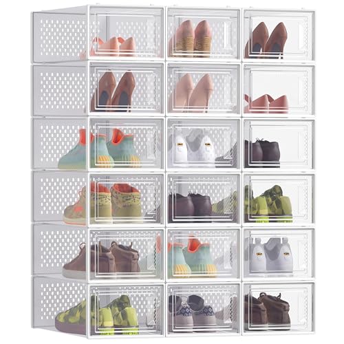 Imagen de SONGMICS Cajas de Zapatos Plástico