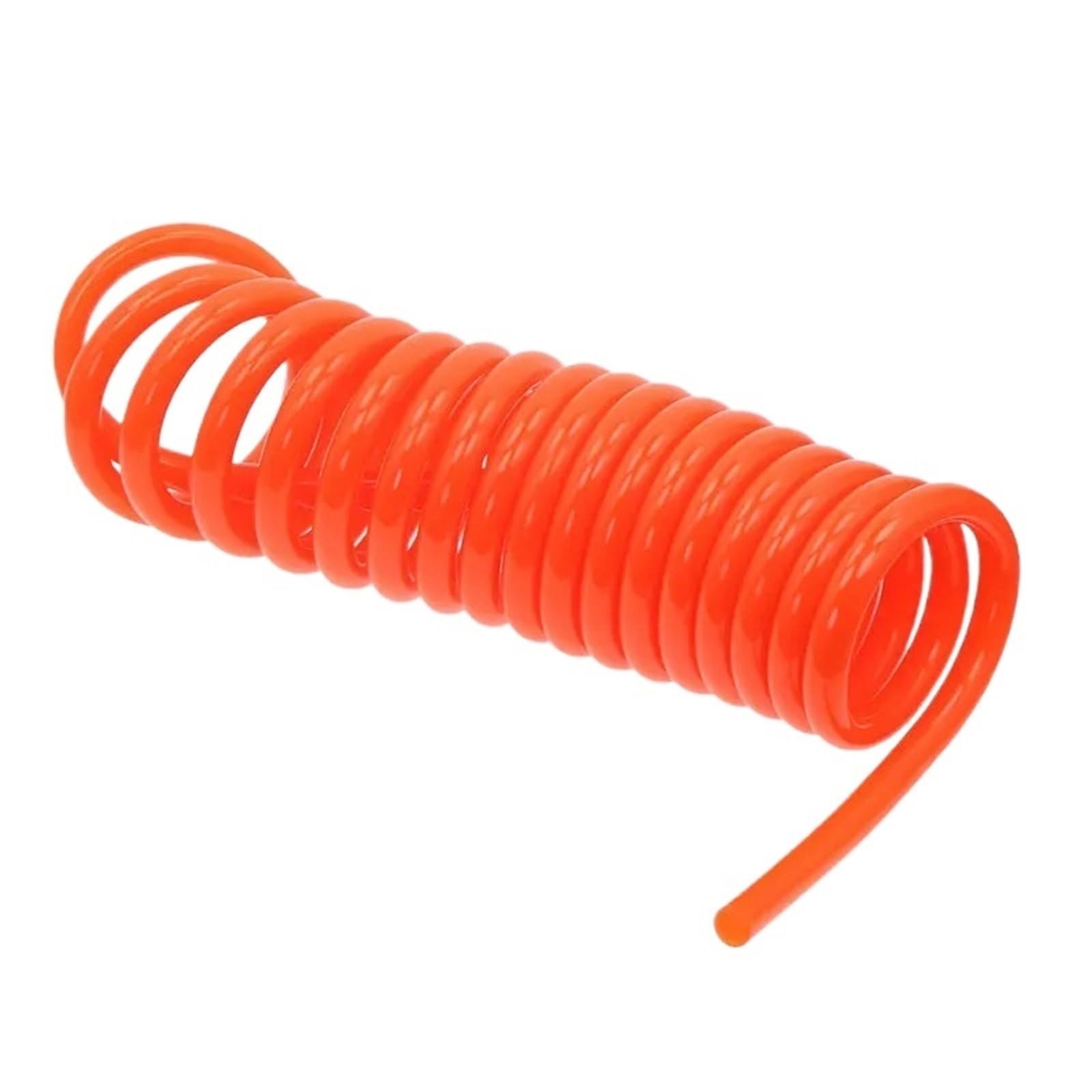 Tubo flessibile a molla in poliuretano da 3 m, 6 m, 9 m, 12 m e 15 m, per compressori, utensili pneumatici e adattatori di collegamento. (10 x 6,5 mm senza raccordi, 6 m)
