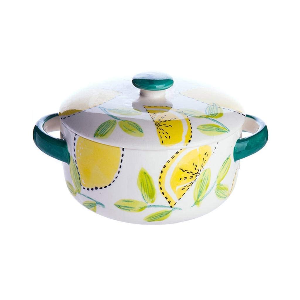 Bol en céramique style japonais 850ml de haute qualité avec couvercle