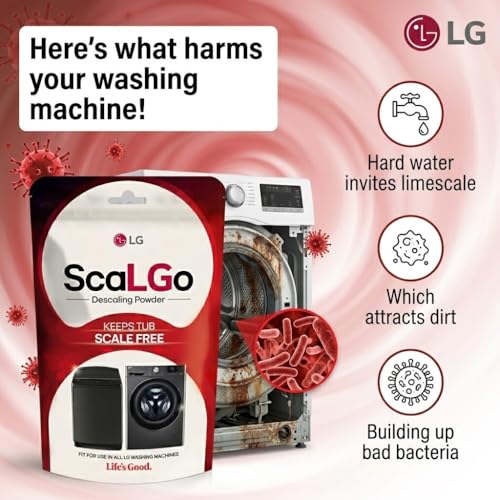 Image of LG ScaLGo Washing Machine Descaling Powder for Front Load and Top Load Washing Machines Pack of 1 (100 Gm /Pack)