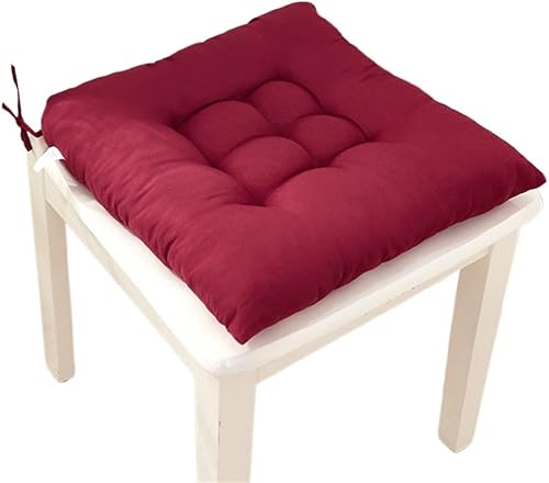 FORINC Cojín de asiento Cojín Suave Y Cómodo para Silla Cuadrada, Almohada De Color LISO para Decoración De Sofá, Estudiante, 15.7x15.7 in Asiento