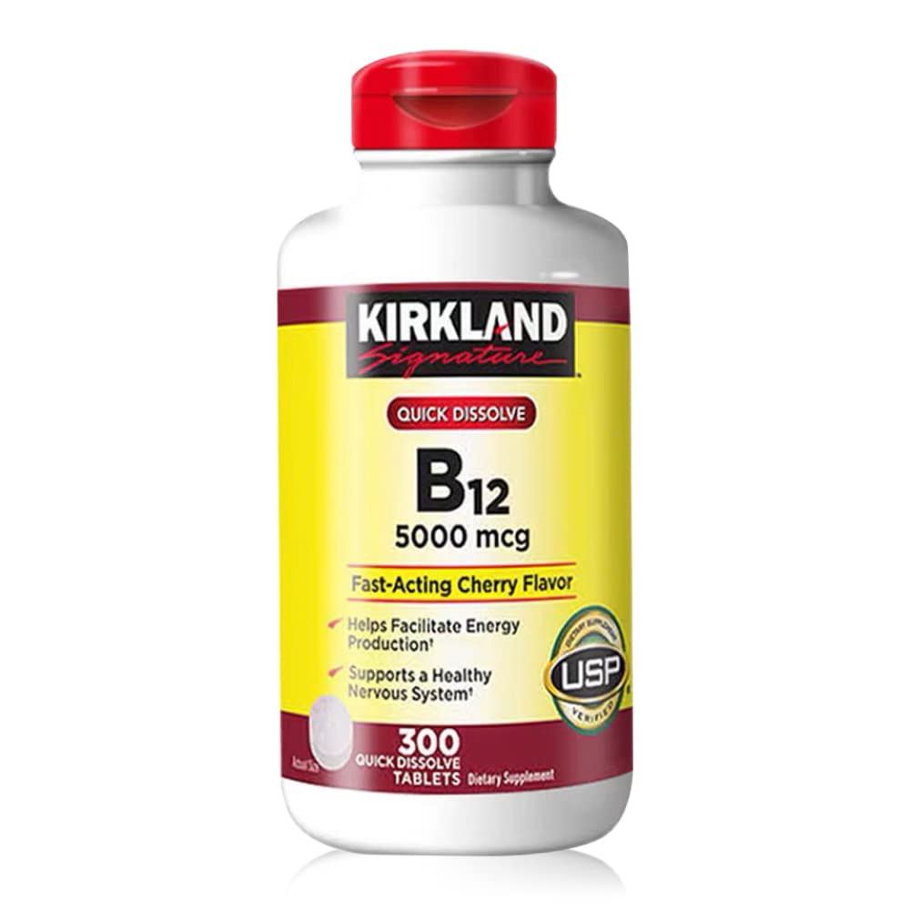 Kirkland Signature Expect More Quick Dissolve B-12 5000 mcg, 300 Tablets