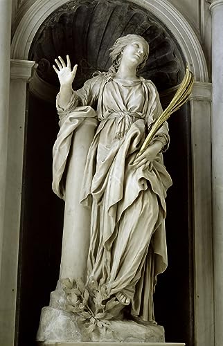 Peinture Murale Sainte Bibiana Bernini Toile Impression Art Salon 60x90cm