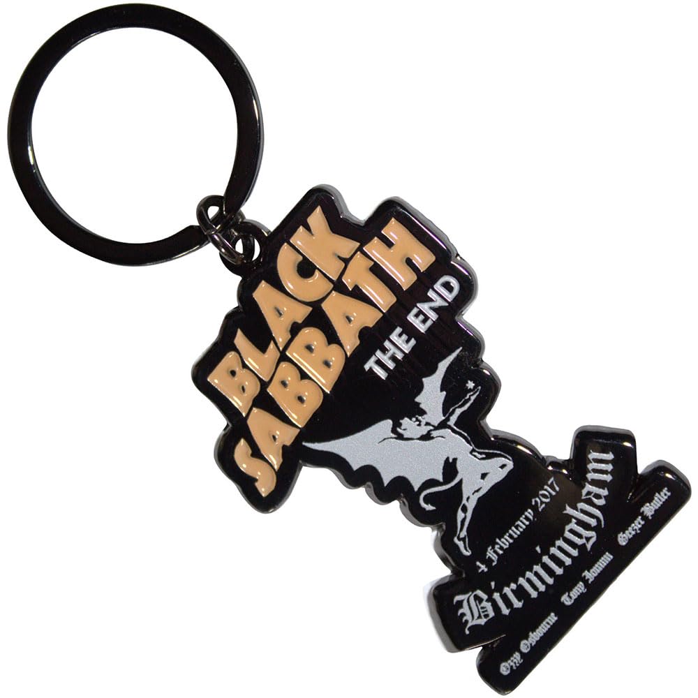 Rock Off officially licensed products Black Sabbath The End Keyring Keychain One Size