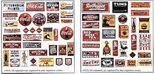 Blair Line O Scale Porcelain Ad Signs