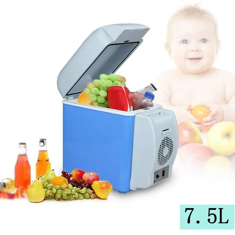 Image of mInI ReFrIgErAtOr cOmPaCt aNd pOrTaBlE WiTh 7.5 lItEr cApAcItY FoOd gRaDe lOw nOiSe aNd tHiCkEnEd iNnEr lInEr sUiTaBlE FoR CaR UsE