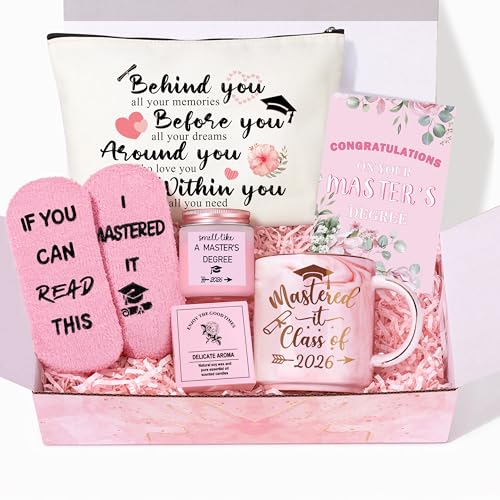 JMBMTER 2026 Graduation Gifts for Her, Masters Degree Graduation Gift Set for Women, Students,...