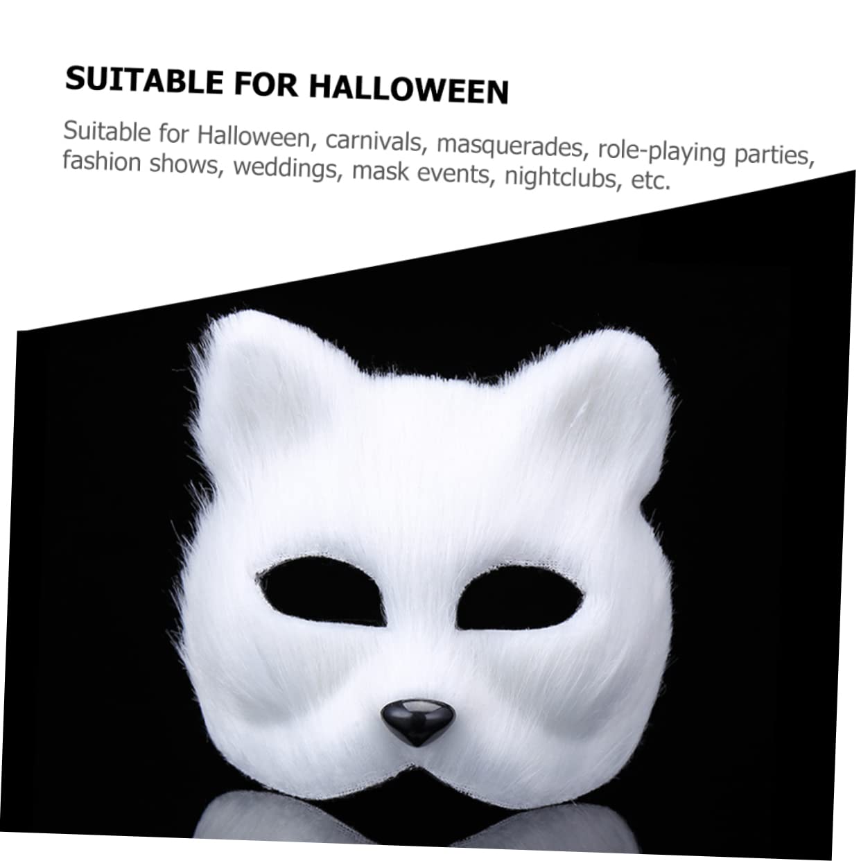 SHERCHPRY 8pezzi Maschera Animale Riutilizzabile Per Feste Di Maschere Decorative Stile Volpe Per Cosplay e Halloween Accessorio Unico Per Eventi e Festività
