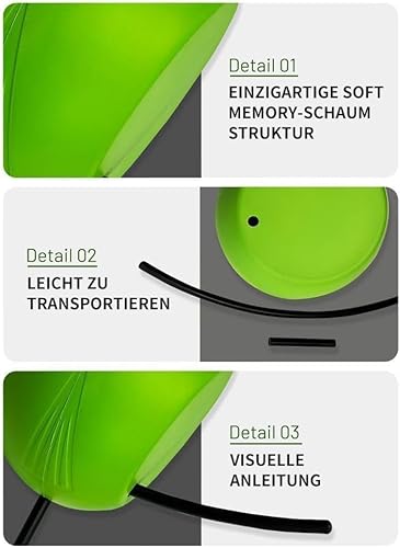 HoldOneLight Golfschwung-Trainingshilfe – Golf-Trainingsball – Einzigartiger Ausrichtungsstabkopf – Hilft beim Trainieren der richtigen Schwungtechnik